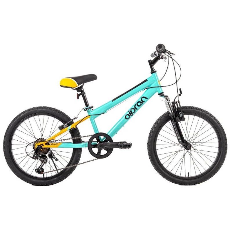 Dětské kolo Olpran Agilis ALU 20" - model 2026 13"  světle zelená/oranžová/černá