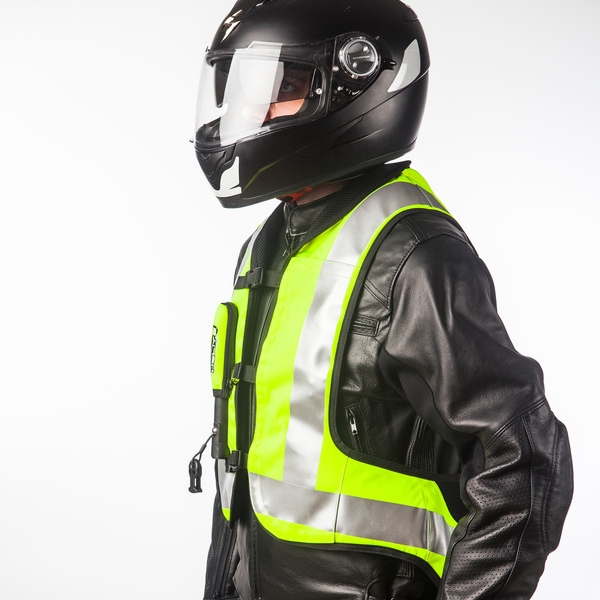 Airbagová vesta Helite Turtle HiVis 1, mechanická s trhačkou žlutá M (obrázek 3)