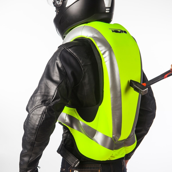 Airbagová vesta Helite Turtle HiVis 1, mechanická s trhačkou žlutá M (obrázek 8)