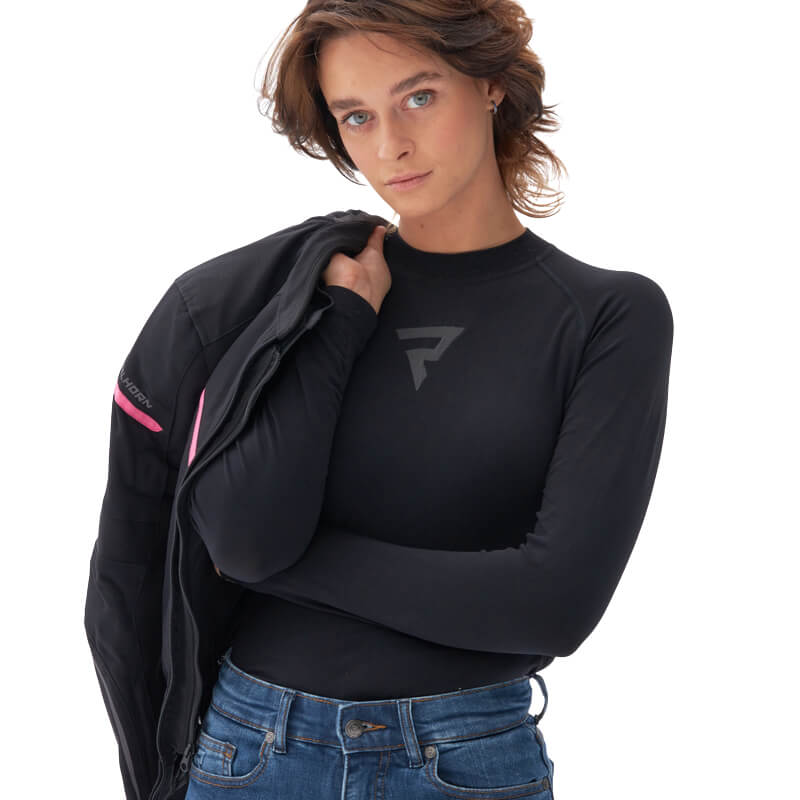 Dámské moto thermo triko Rebelhorn Freeze II Lady Jersey černá S (obrázek 8)