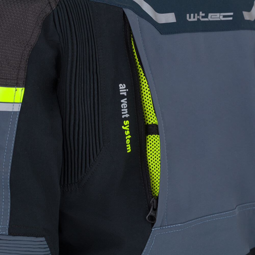 Moto bunda W-TEC Modock černo-modro-fluo žlutá L (obrázek 11)