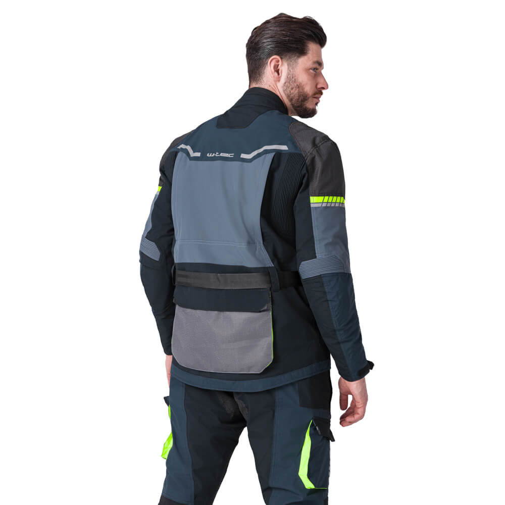 Moto bunda W-TEC Modock černo-modro-fluo žlutá L (obrázek 9)