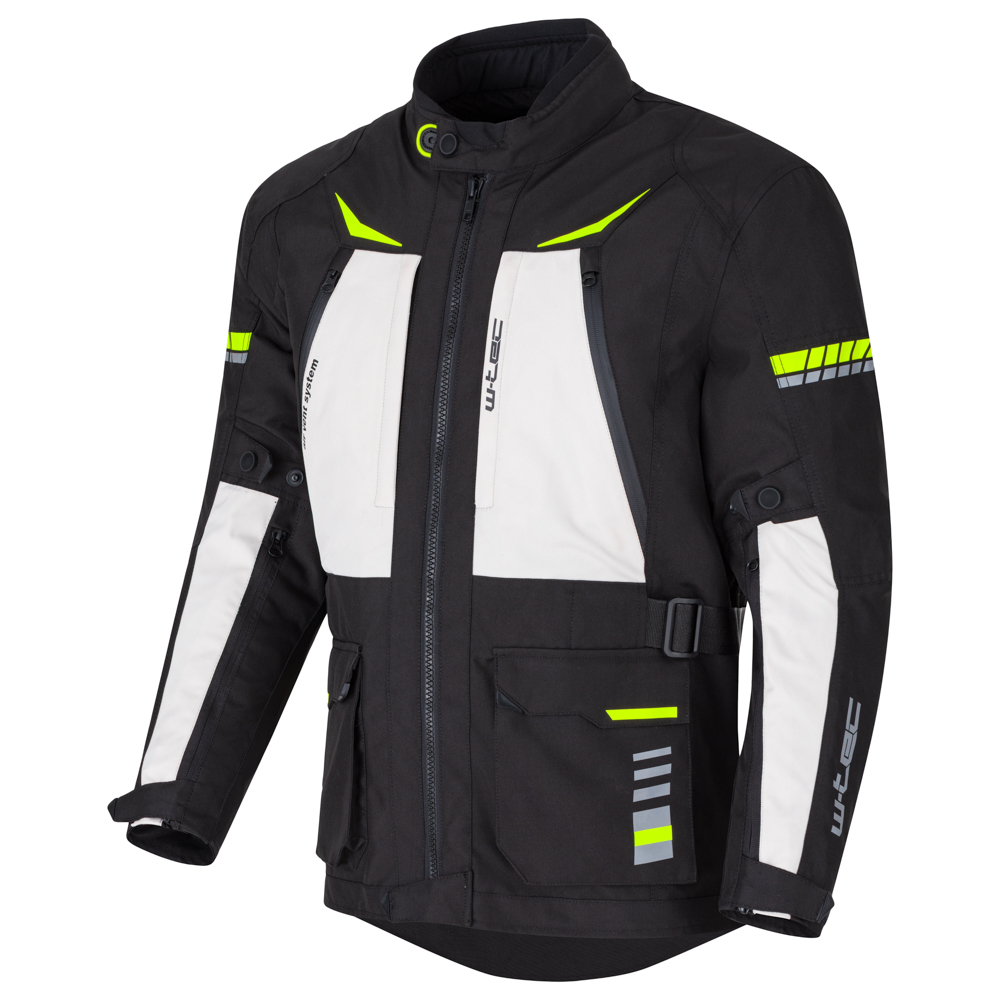 Moto bunda W-TEC Warao černá-fluo S (obrázek 4)