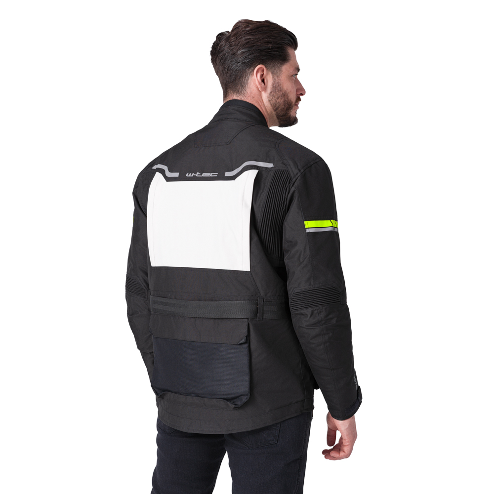 Moto bunda W-TEC Warao černá-fluo S (obrázek 10)