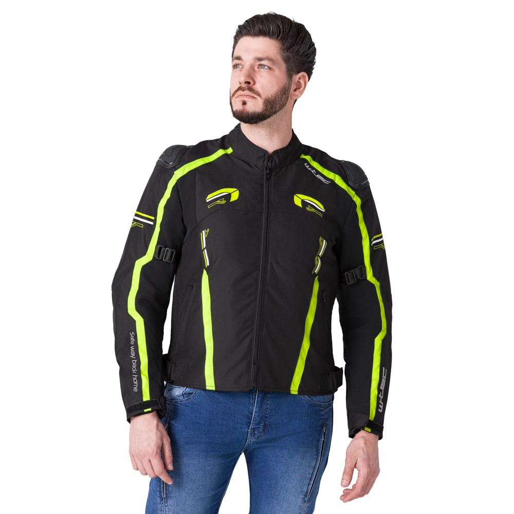 Moto bunda W-TEC Tonkawo černá-fluo M (obrázek 3)