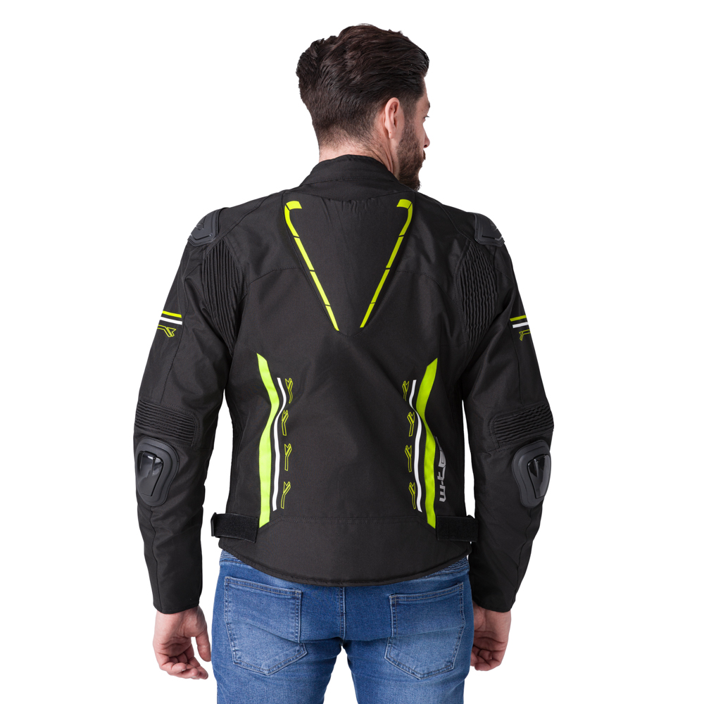 Moto bunda W-TEC Tonkawo černá-fluo M (obrázek 9)