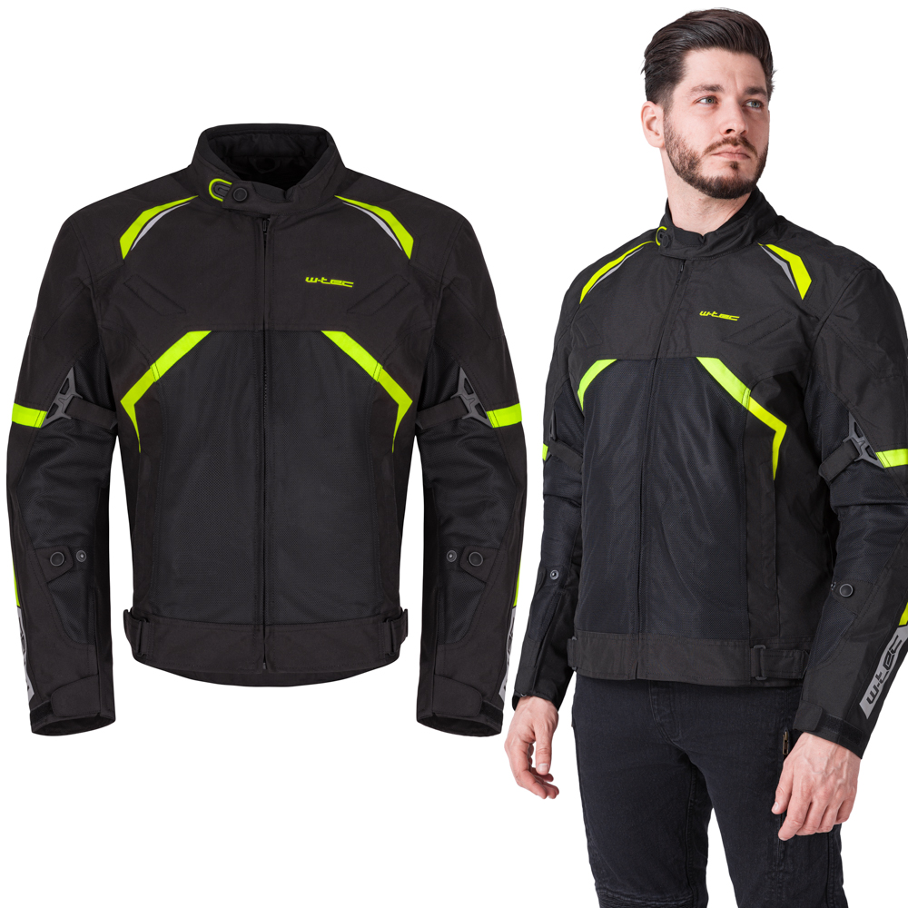 Moto bunda W-TEC Timuco černá-fluo 6XL