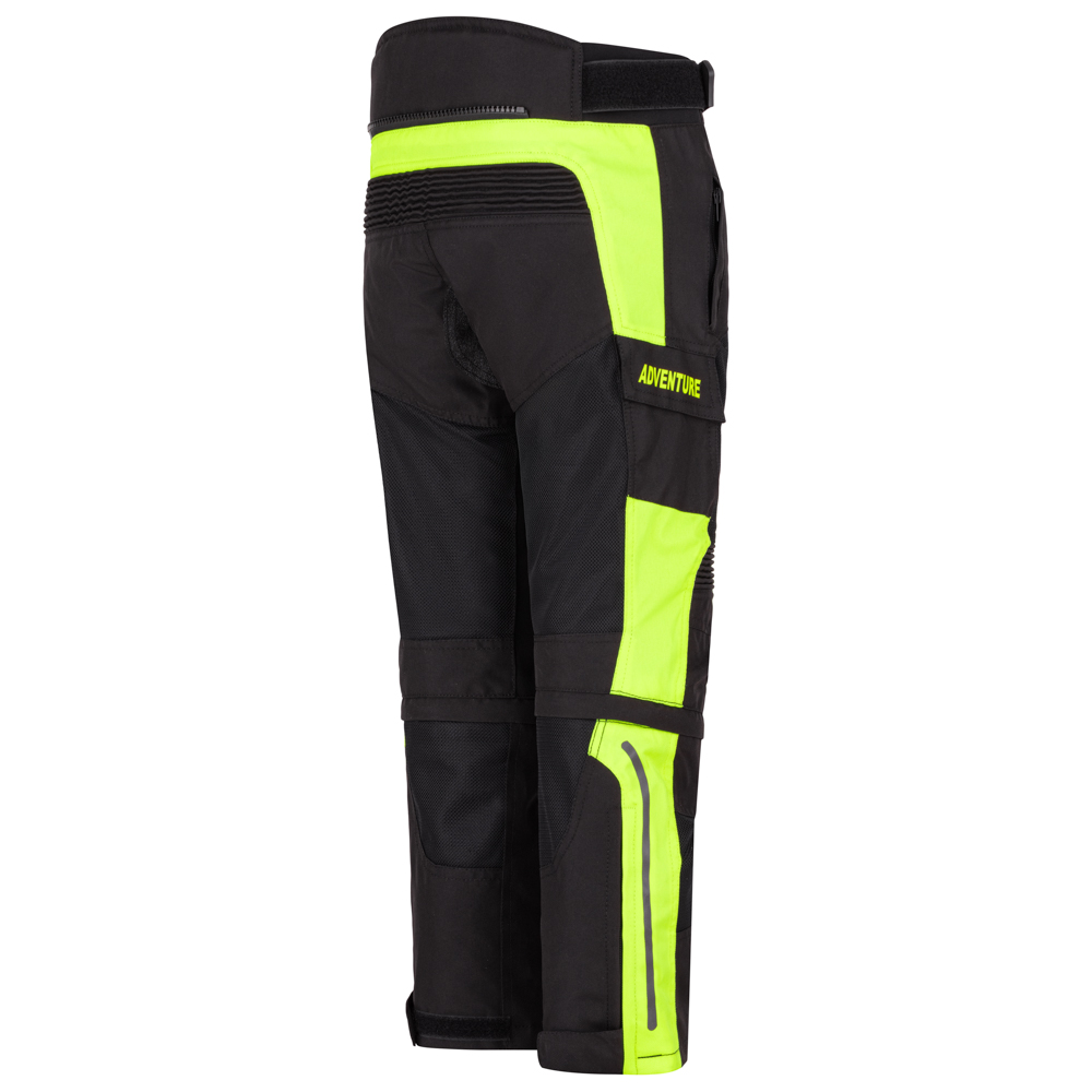 Dětské rostoucí moto kalhoty W-TEC Pinapoco černá-fluo S/M (obrázek 3)