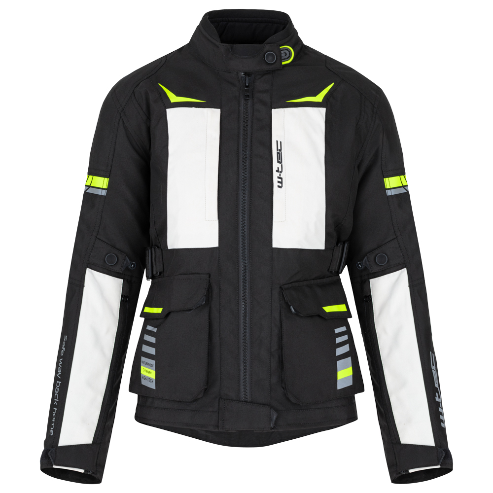 Dámská moto bunda W-TEC Warao Lady černá-fluo L