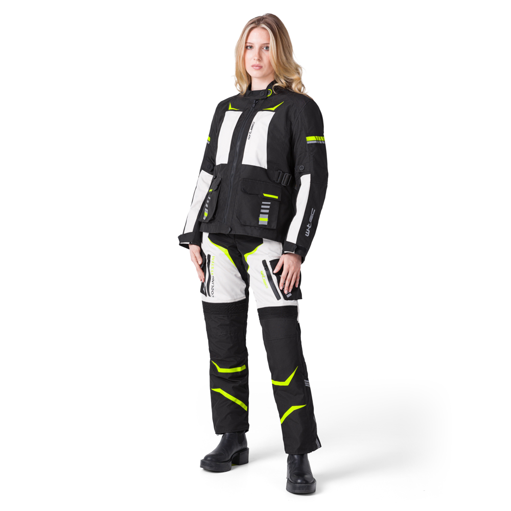 Dámská moto bunda W-TEC Warao Lady černá-fluo M (obrázek 11)