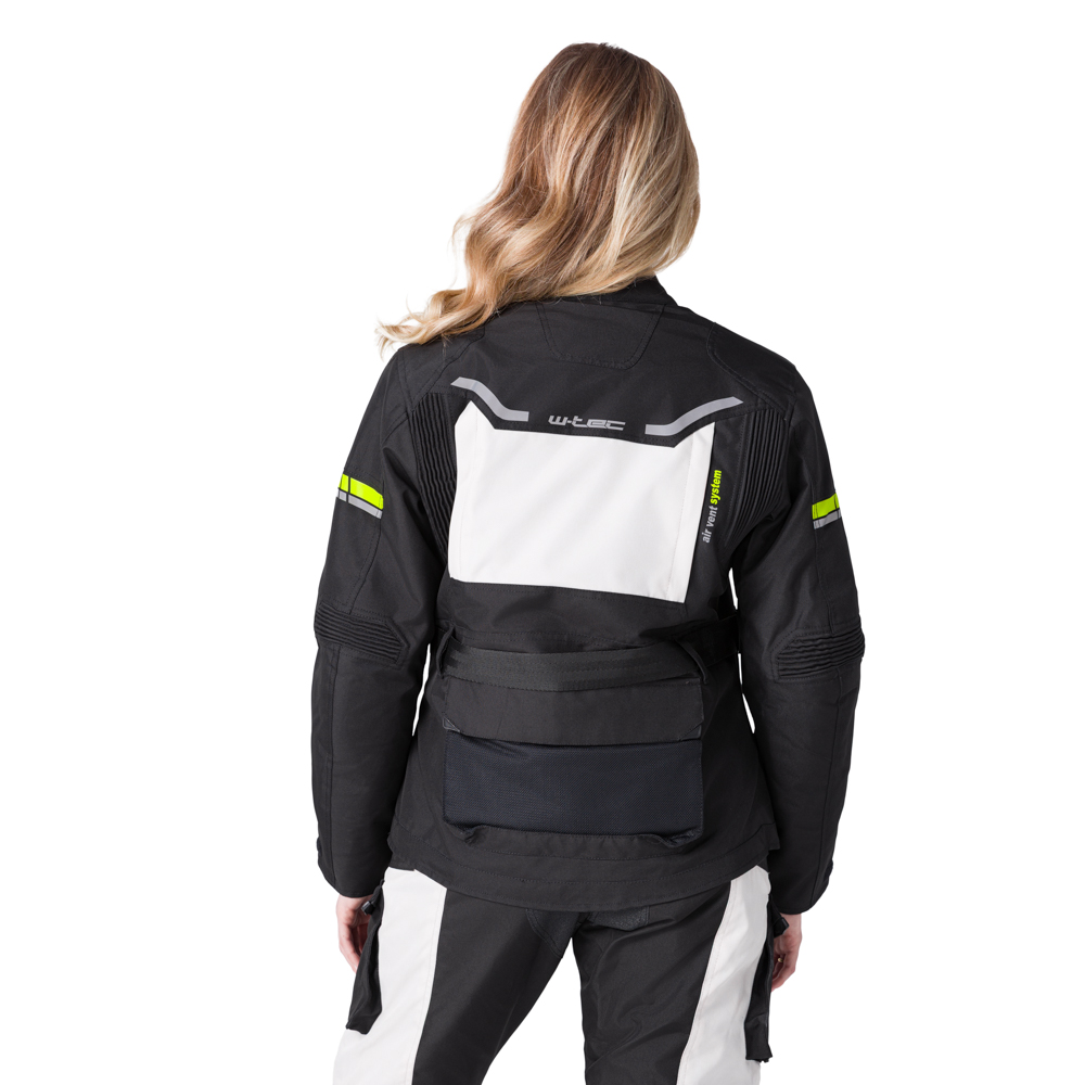 Dámská moto bunda W-TEC Warao Lady černá-fluo M (obrázek 9)