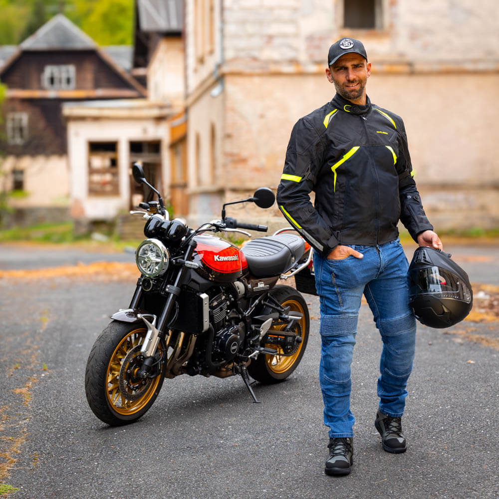 Letní moto bunda W-TEC Timuco černá-fluo M (obrázek 4)