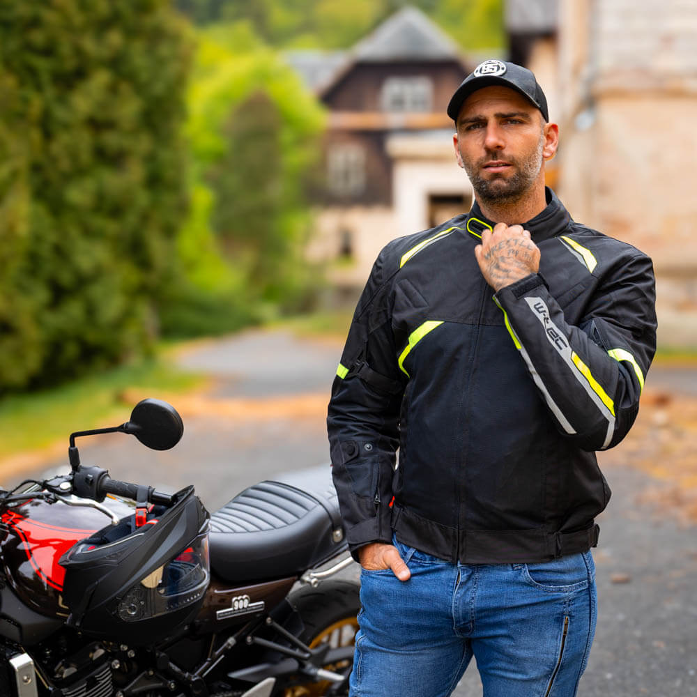 Letní moto bunda W-TEC Timuco černá-fluo M (obrázek 6)