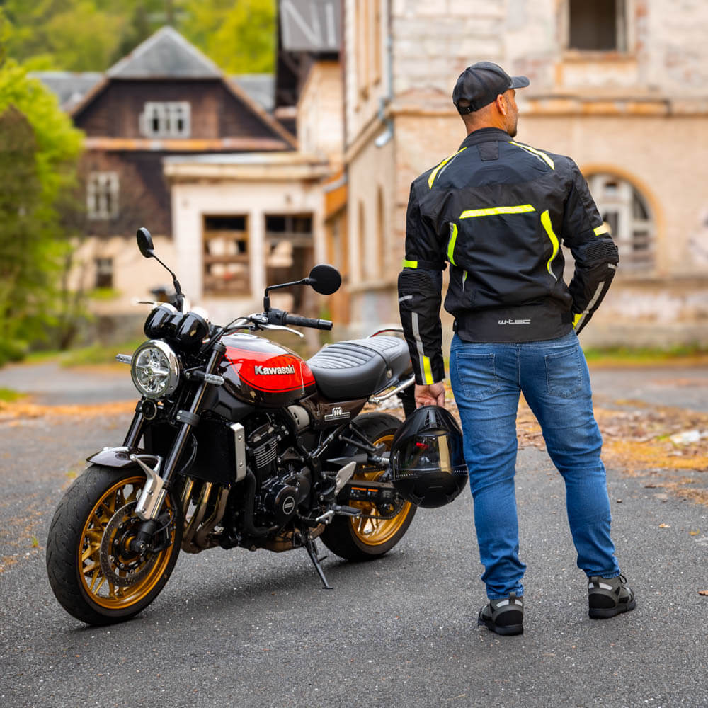 Letní moto bunda W-TEC Timuco černá-fluo M (obrázek 5)