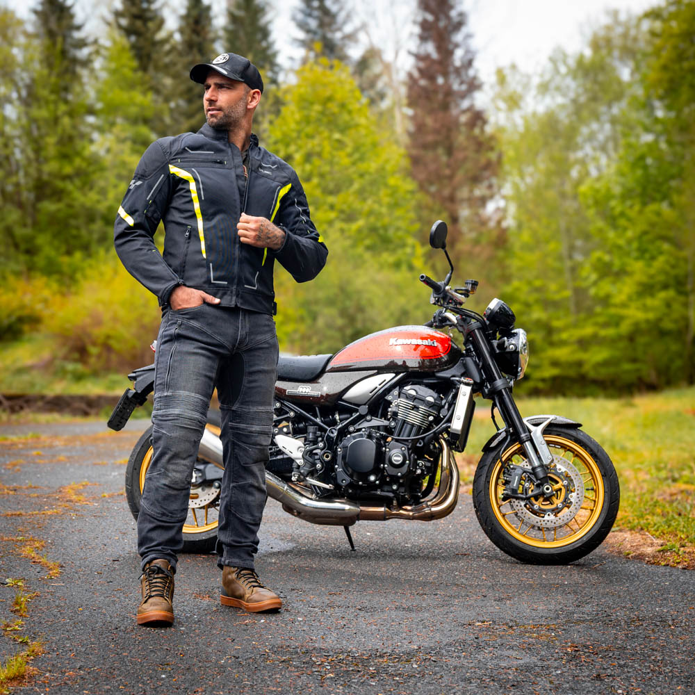 Pánské moto jeansy W-TEC Biterillo Evo modrá 3XL prodloužená délka (obrázek 7)