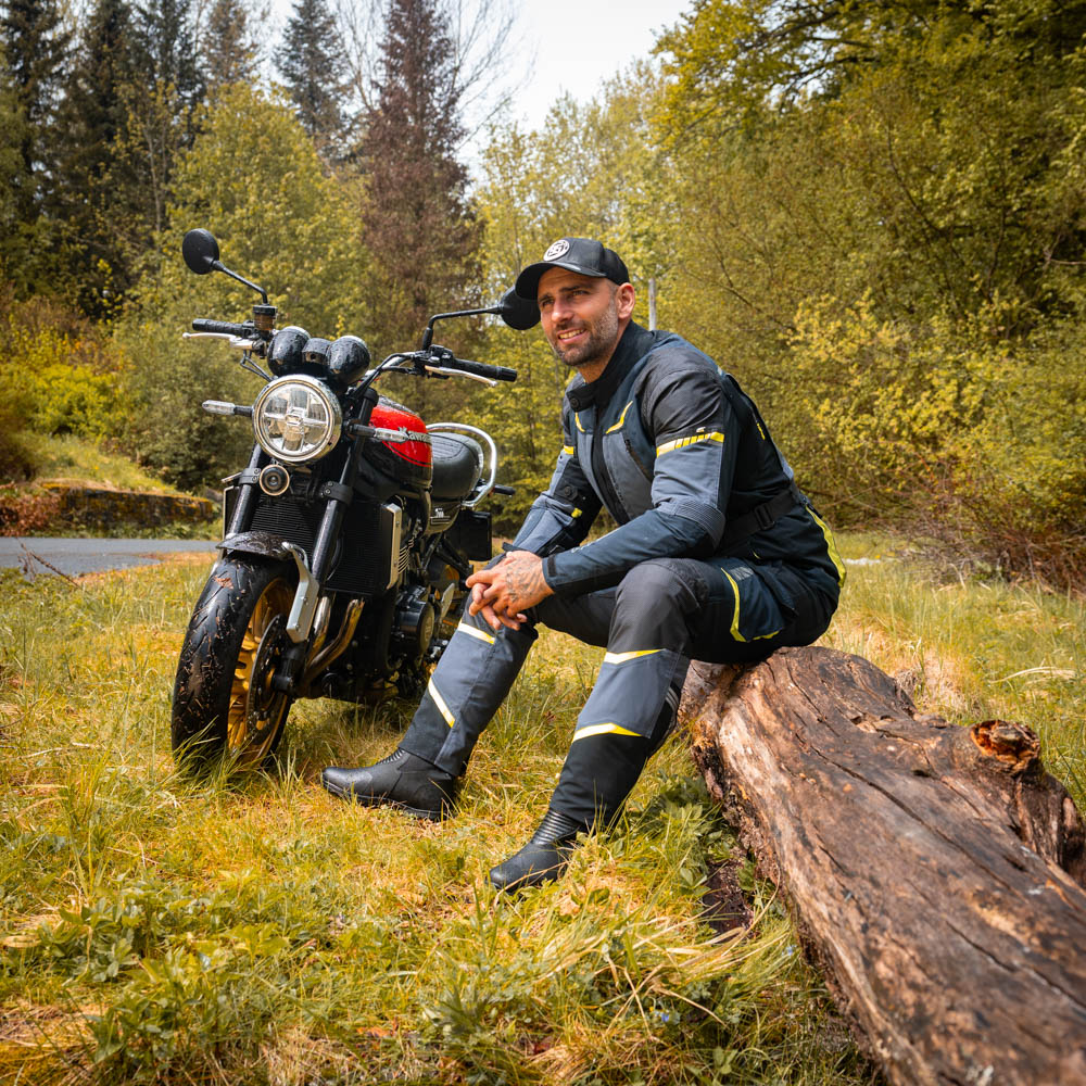 Moto bunda W-TEC Modock černo-modro-fluo žlutá M (obrázek 7)