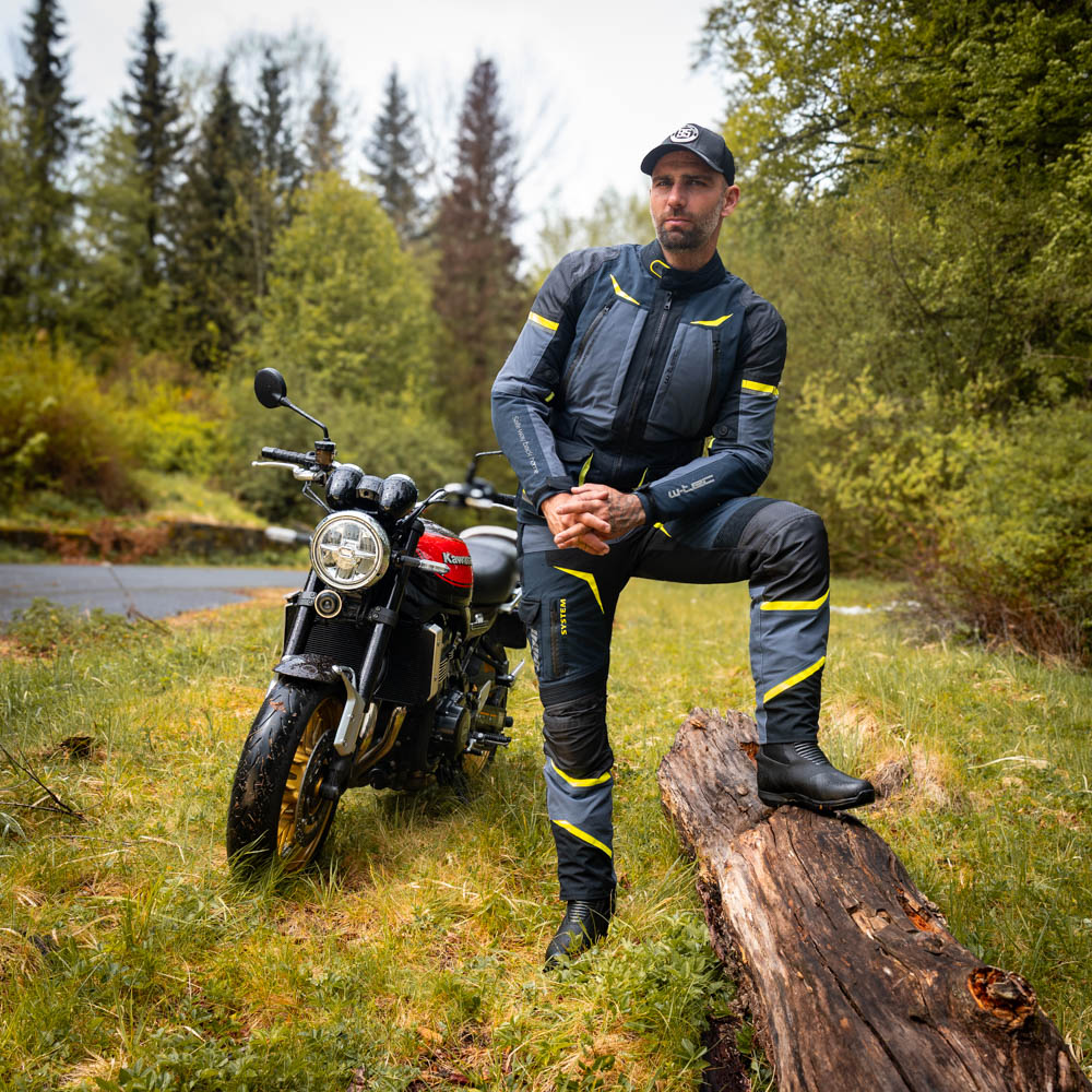 Moto bunda W-TEC Modock černo-modro-fluo žlutá M (obrázek 5)