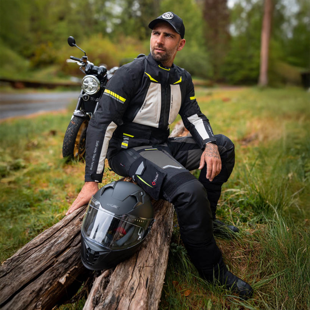 Moto kalhoty W-TEC Daimick černo-šedá S (obrázek 8)