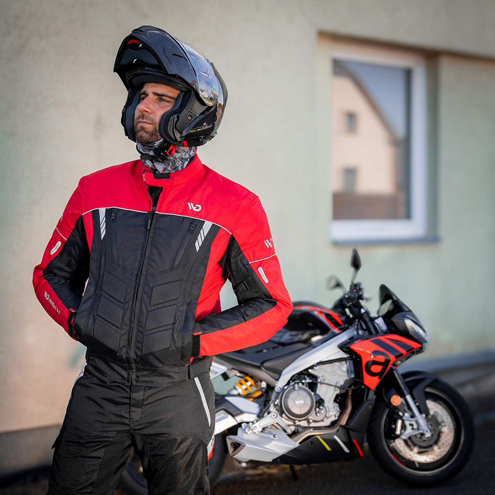 Pánská moto bunda BOS/WD Motorsports Vegas 1.0 Red 4XL - Obrázek 7