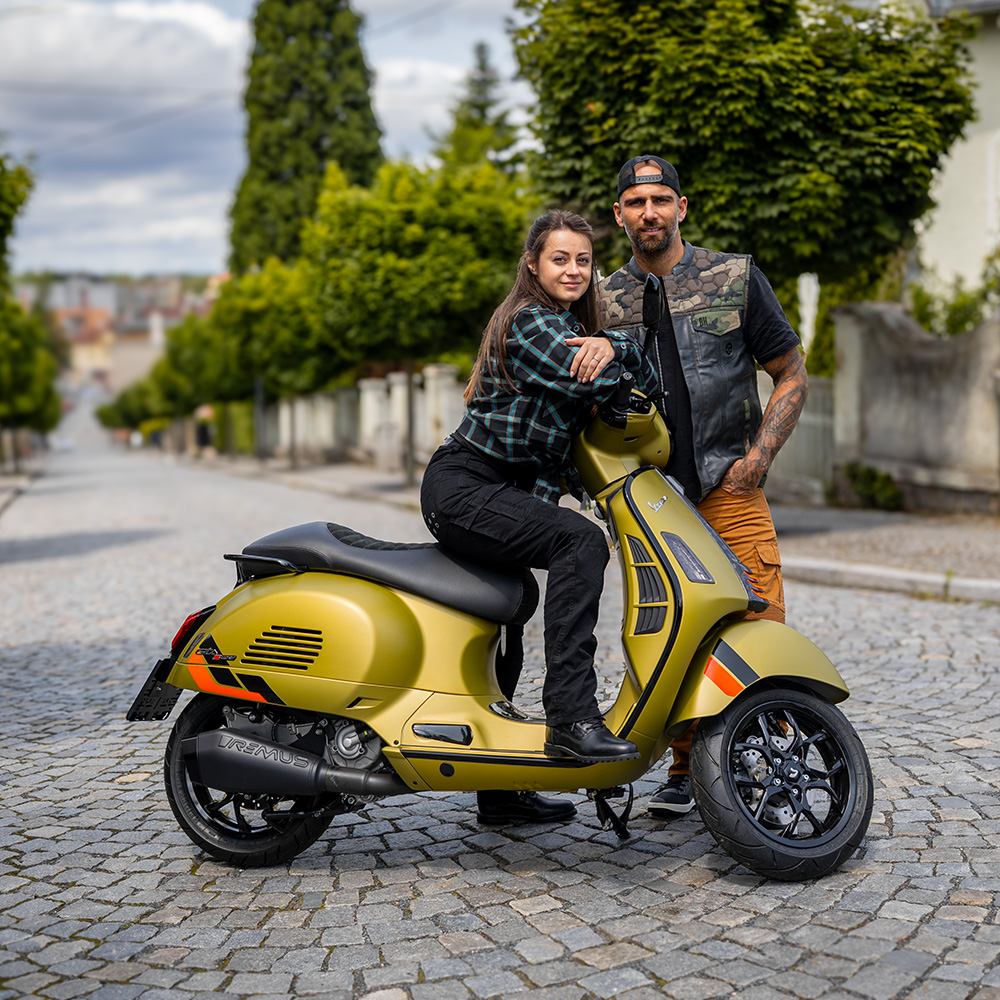 Dámské moto jeansy W-TEC Komehana černá 40/32 - Obrázek 5