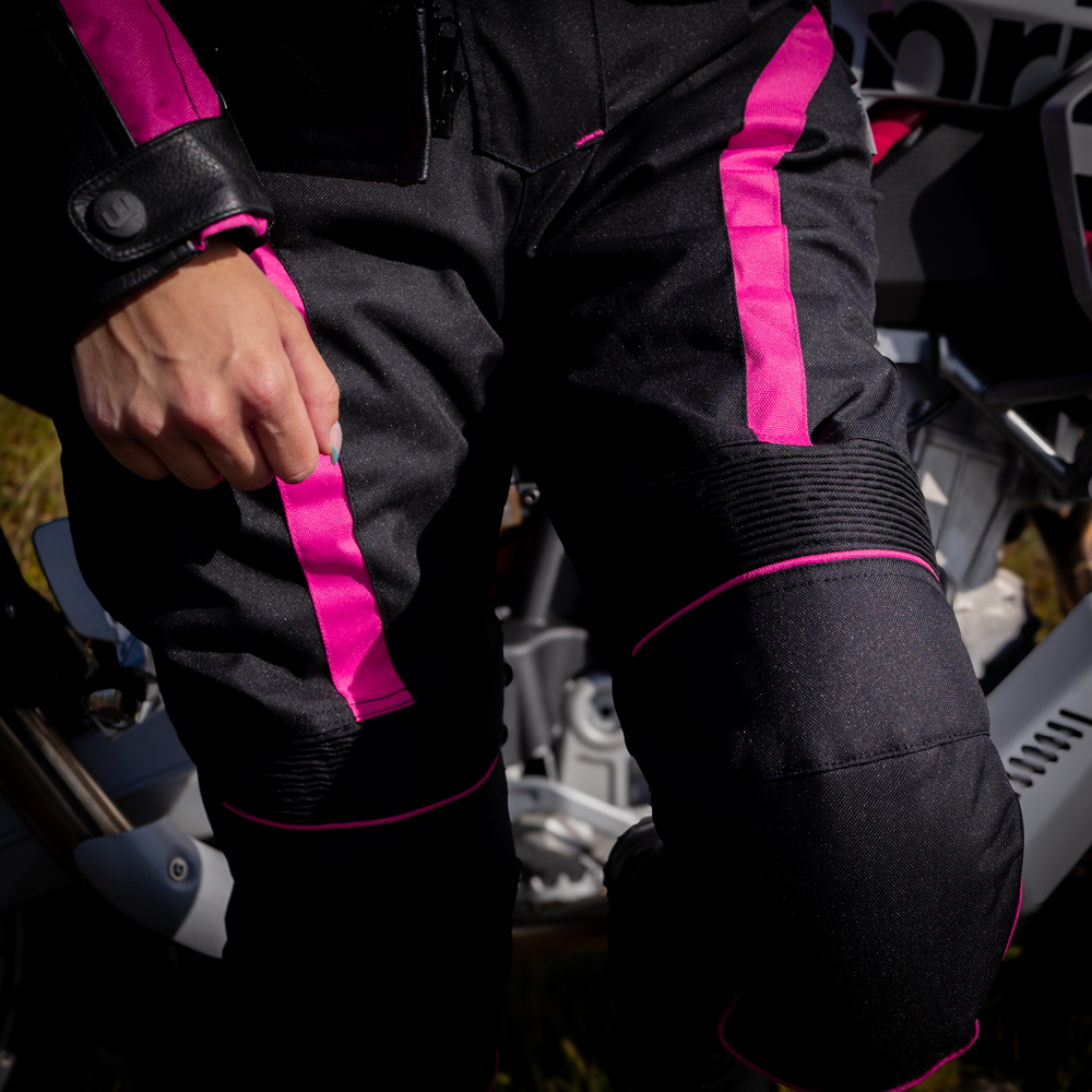 Dámské moto kalhoty W-TEC Durmanes Lady černo-růžová M (obrázek 11)