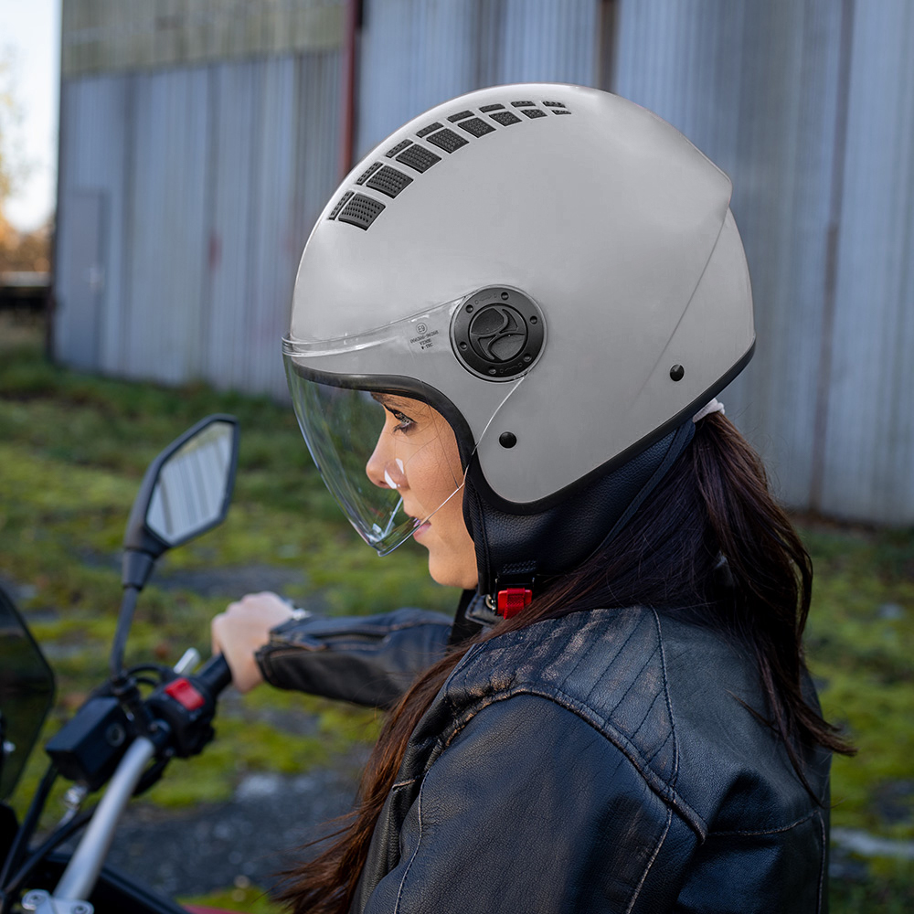 Otevřená přilba W-TEC Baraldo černá lesk XS (53-54) - Obrázek 3