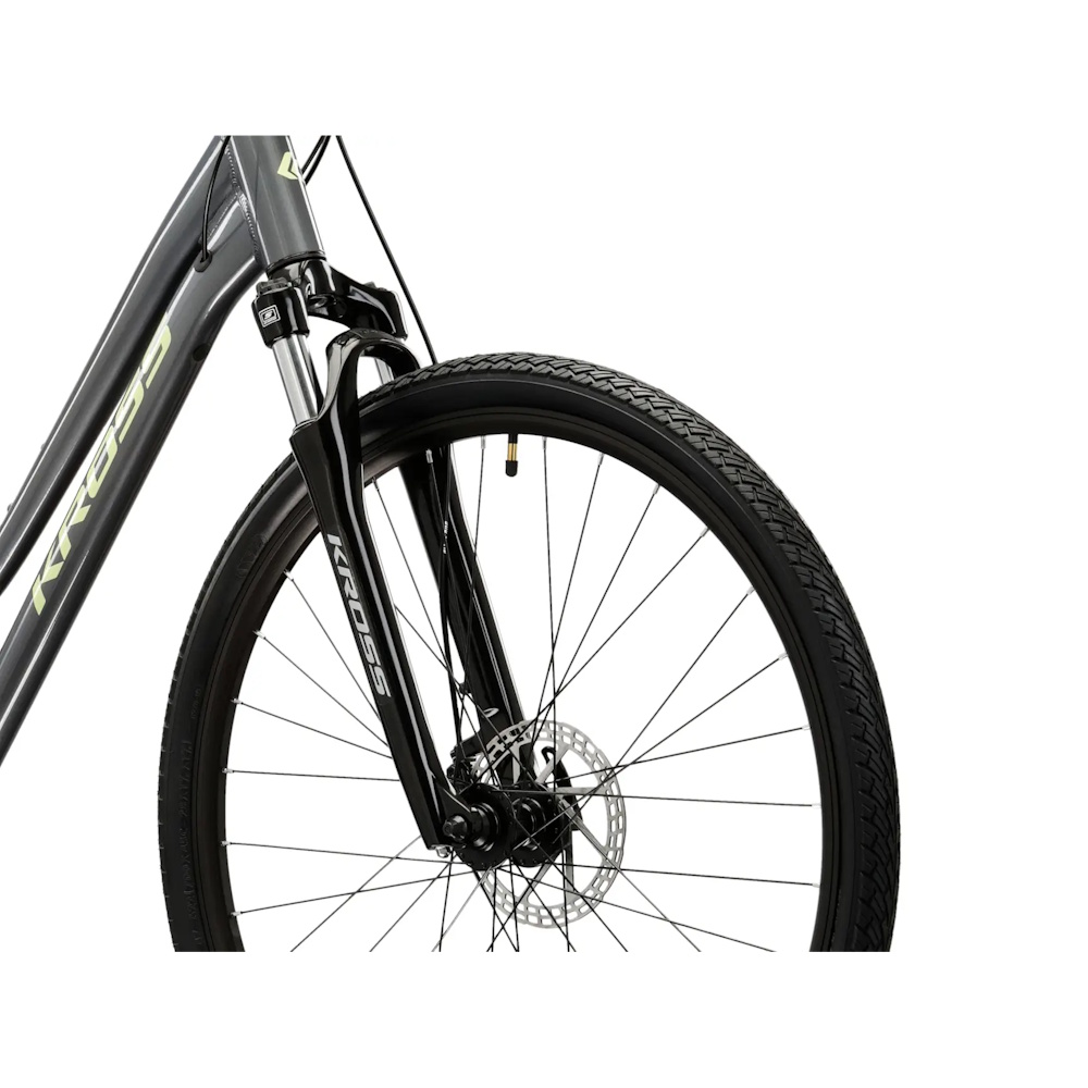 Dámské crossové kolo Kross EVADO 3.0 28" Gen 007 L (19", 168-180 cm) šedá/zelená/lesk (obrázek 5)