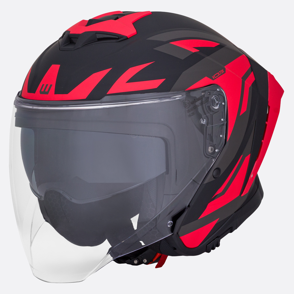 Moto přilba W-TEC Voltik Graphic Red S (55-56)