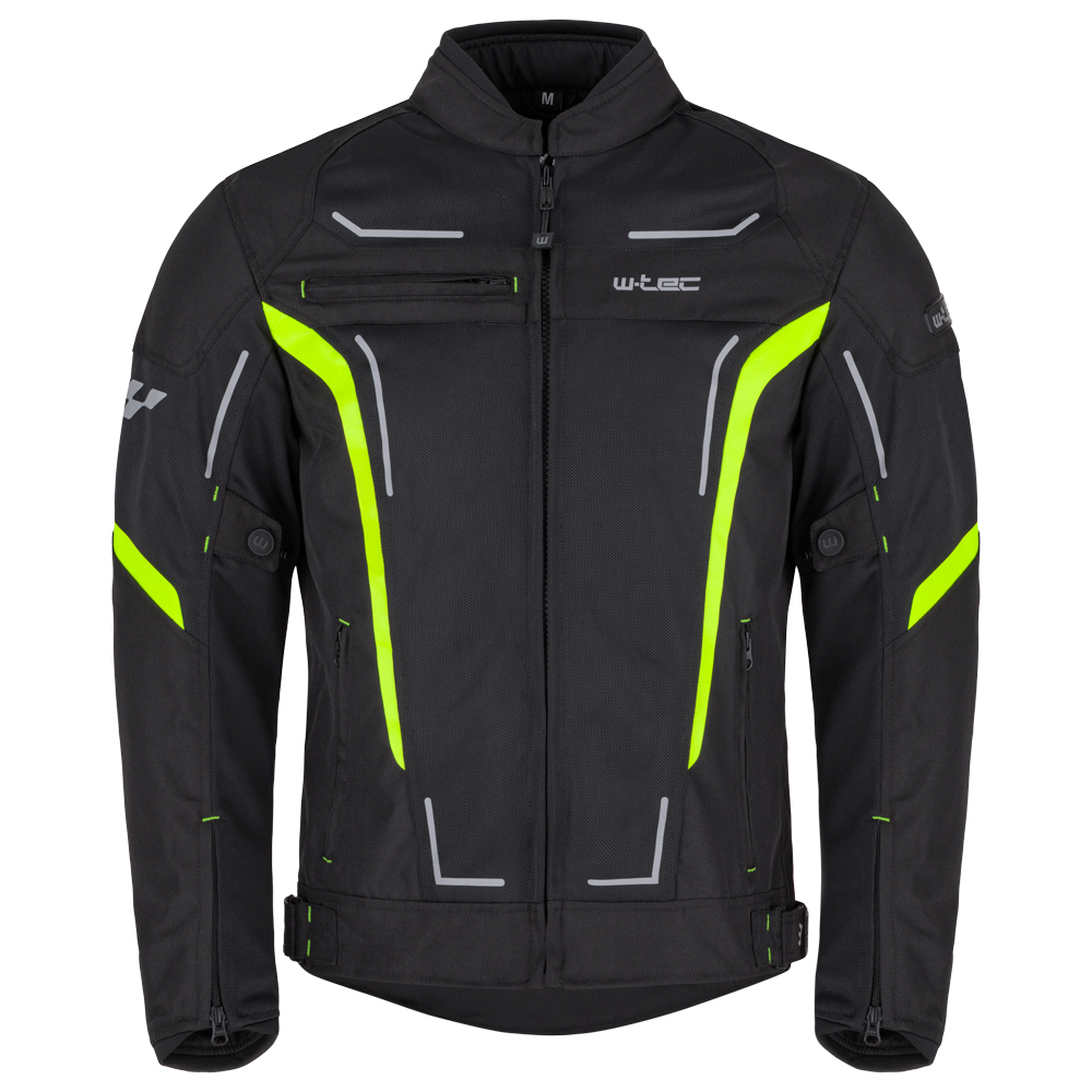 Letní pánská moto bunda W-TEC Mirelio černá-fluo S (obrázek 4)