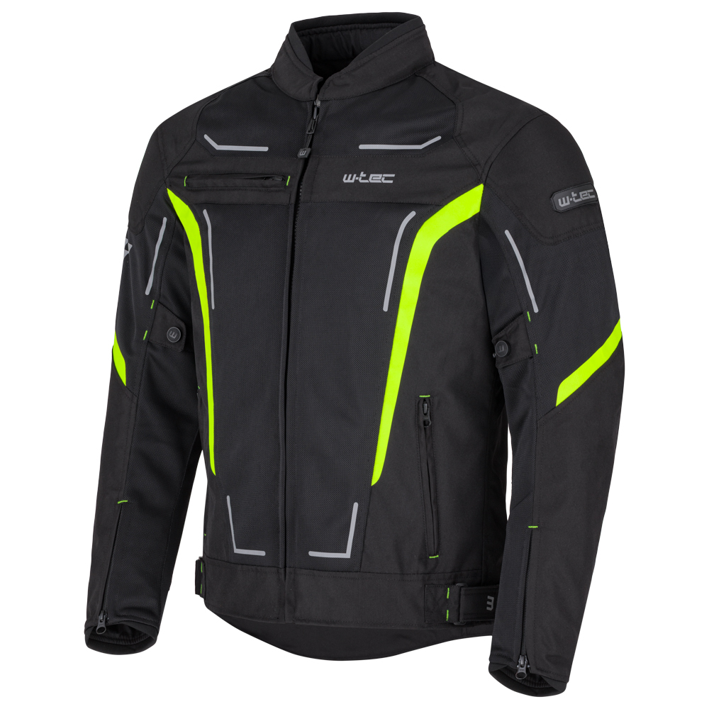 Letní pánská moto bunda W-TEC Mirelio černá-fluo S (obrázek 5)