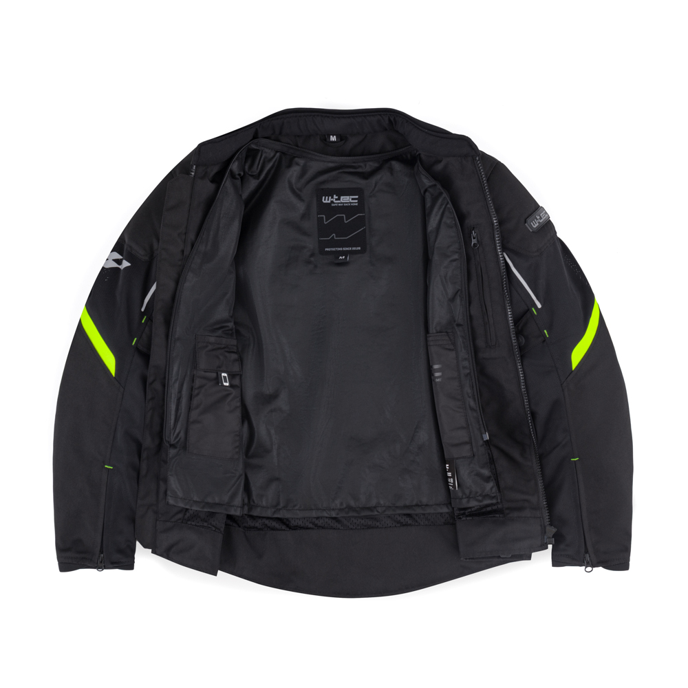 Letní pánská moto bunda W-TEC Mirelio černá-fluo S (obrázek 9)