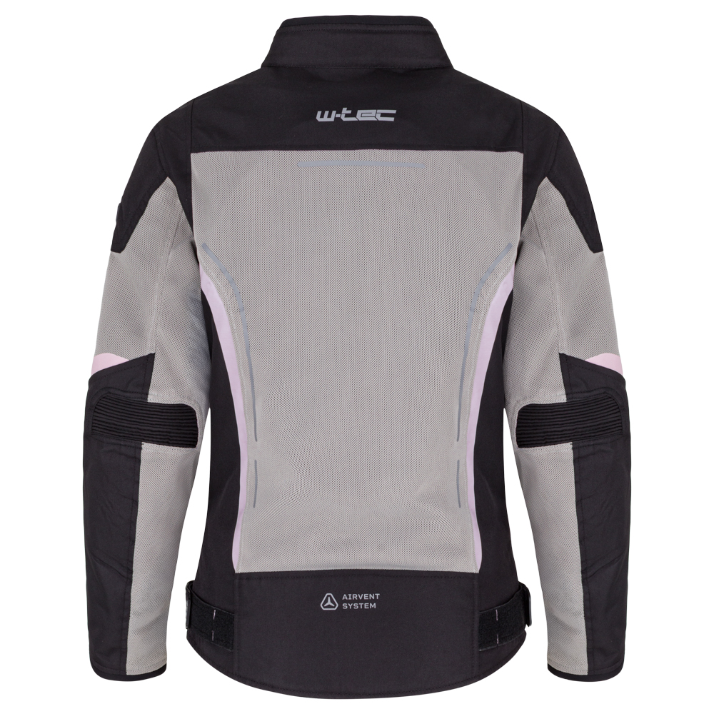 Letní dámská moto bunda W-TEC Mirelia černo-šedo-růžová M (obrázek 5)