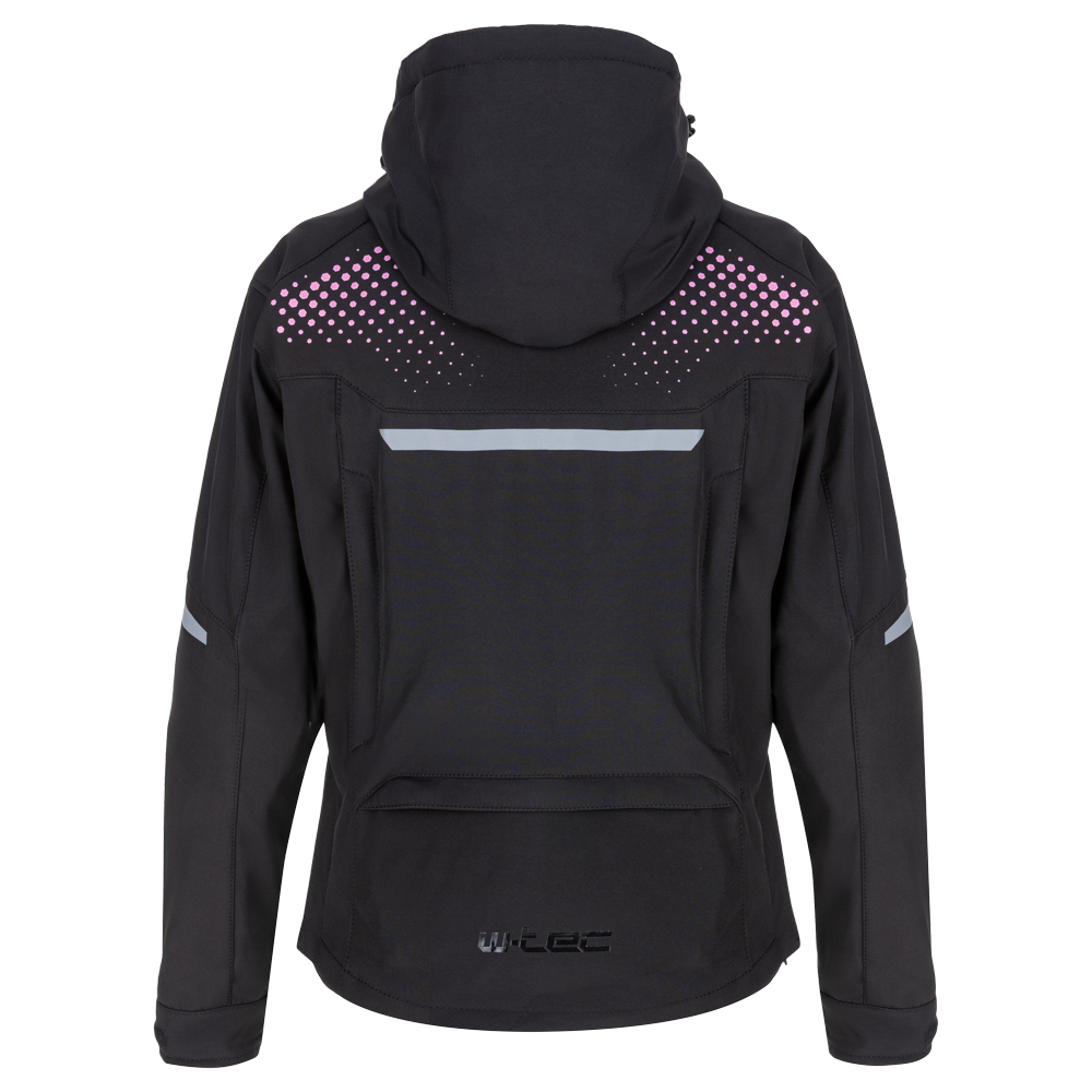 Dámská softshellová moto bunda W-TEC Annorack Lady černo-růžová XS (obrázek 5)