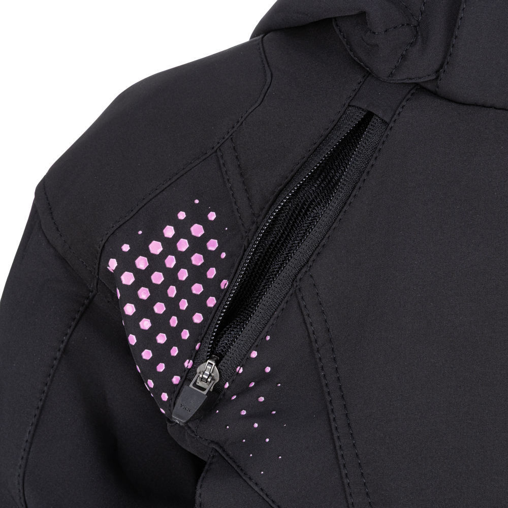 Dámská softshellová moto bunda W-TEC Annorack Lady černo-růžová XS (obrázek 10)