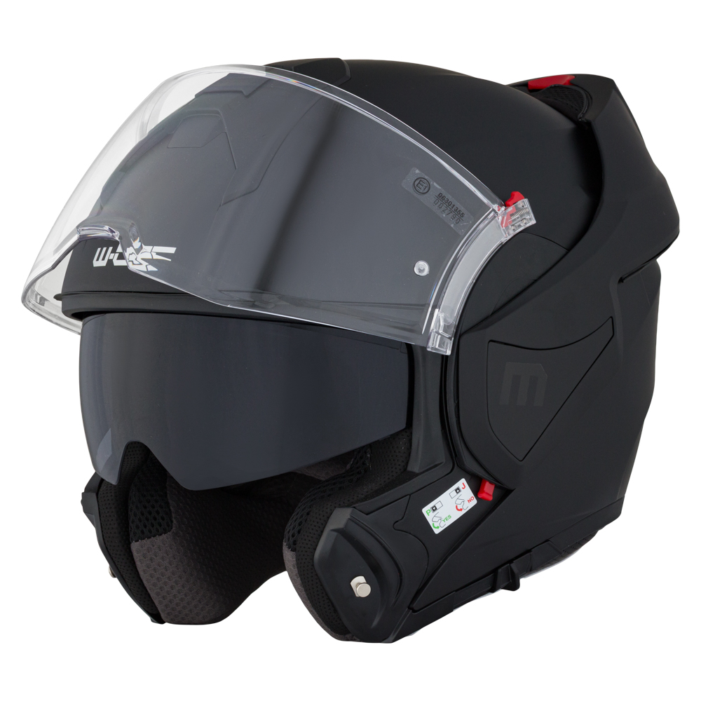 Překlopná moto přilba W-TEC Sabron P/J Black Matt XS (53-54) (obrázek 3)