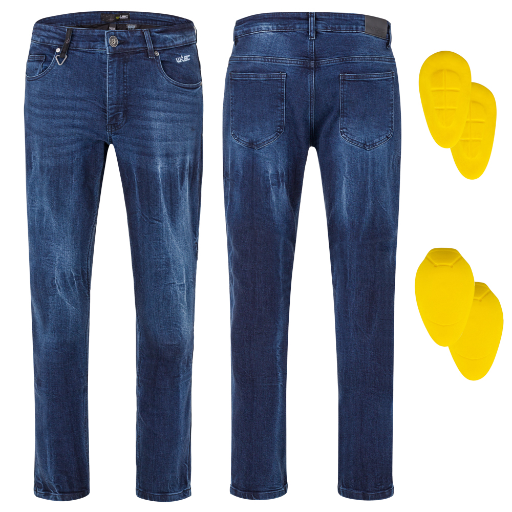 Pánské moto jeansy W-TEC Capital tmavě modrá 34/34
