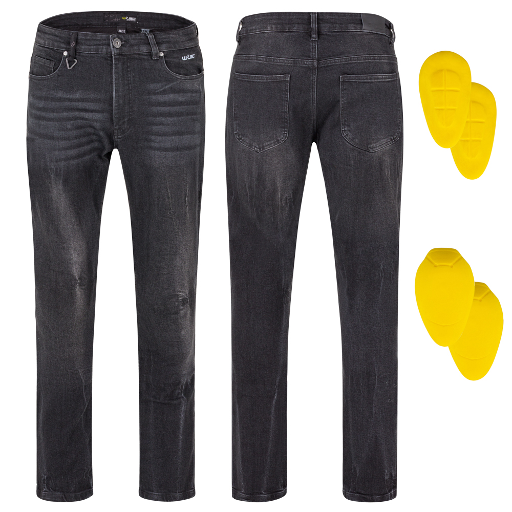 Pánské moto jeansy W-TEC Capital černá 34/36