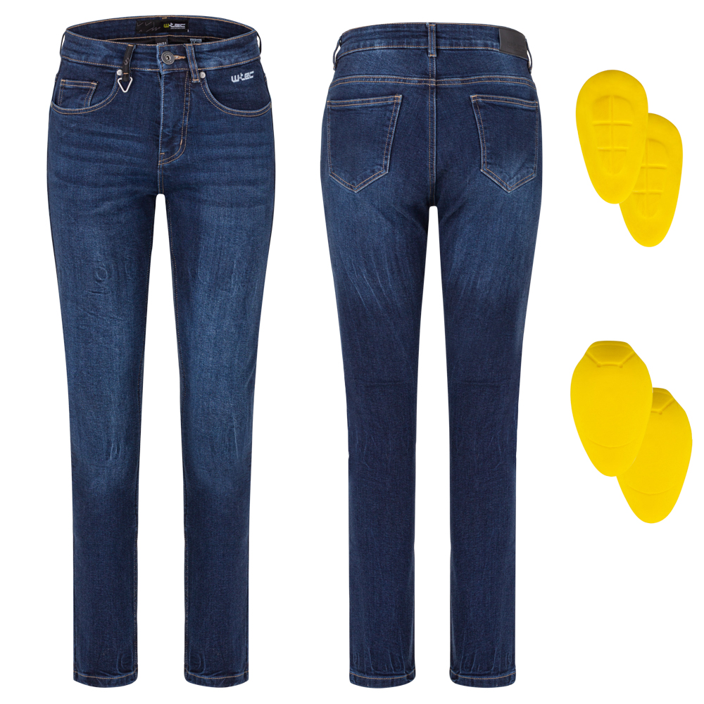 Dámské moto jeansy W-TEC Nairobi tmavě modrá 30/33