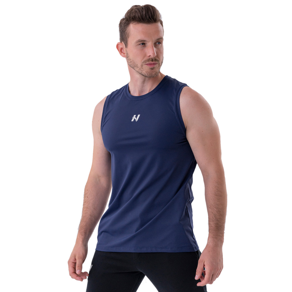 Pánské sportovní tílko Nebbia „Power“ 322 Dark Blue - L