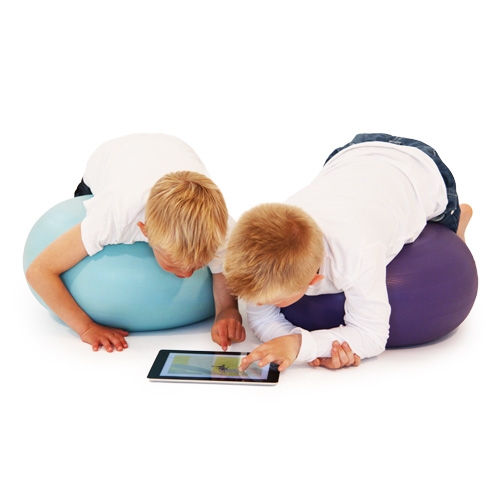 Balanční podložka inSPORTline Donut Ball  modrá