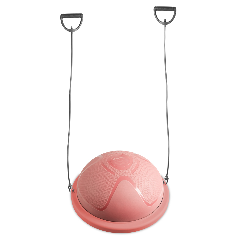 Balanční podložka inSPORTline Dome Compact s gumovými expandéry růžová