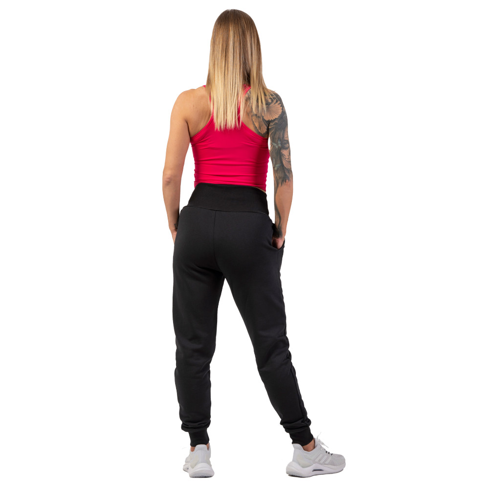 Tepláky s vysokým pasem Nebbia „Feeling Good” 409 tmavě zelená S - Obrázek 6