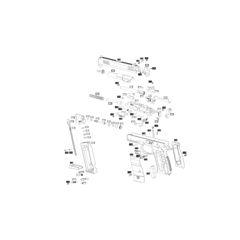 Vzduchová pistole ASG CZ-75 D Compact DT 4,5 mm - Obrázek 4