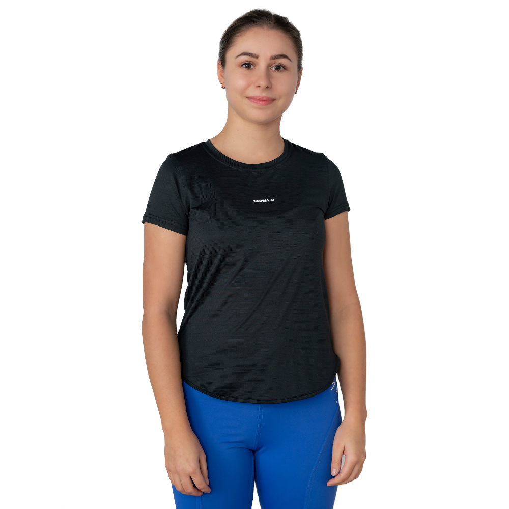 Dámské triko Nebbia "Airy" FIT Activewear 438 Black - M