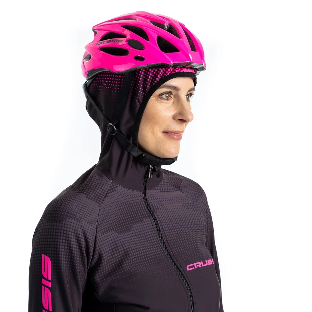 Dámská mikina CRUSSIS CSW-099 černo-růžová M - Obrázek 7