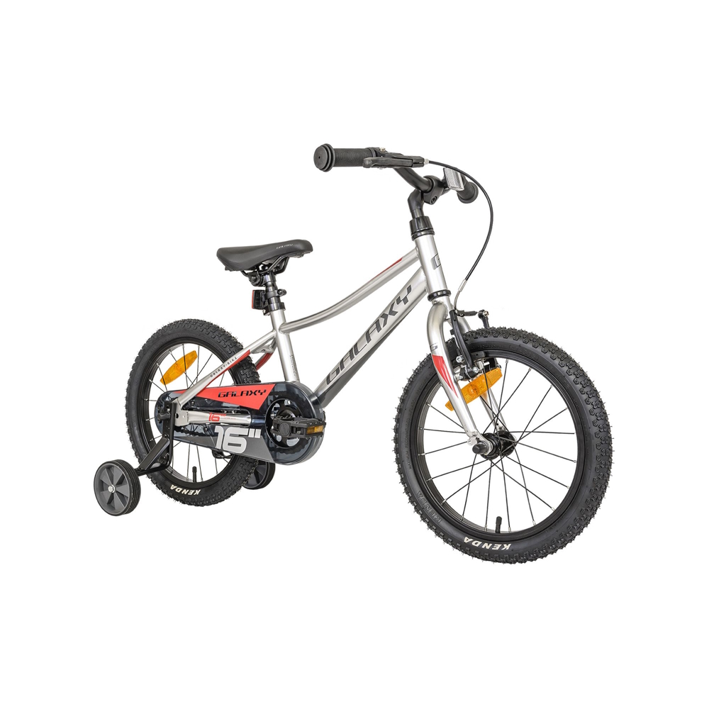 Dětské kolo Galaxy Mira 16" 9.0 9" (100-125 cm) stříbrná - Obrázek 6