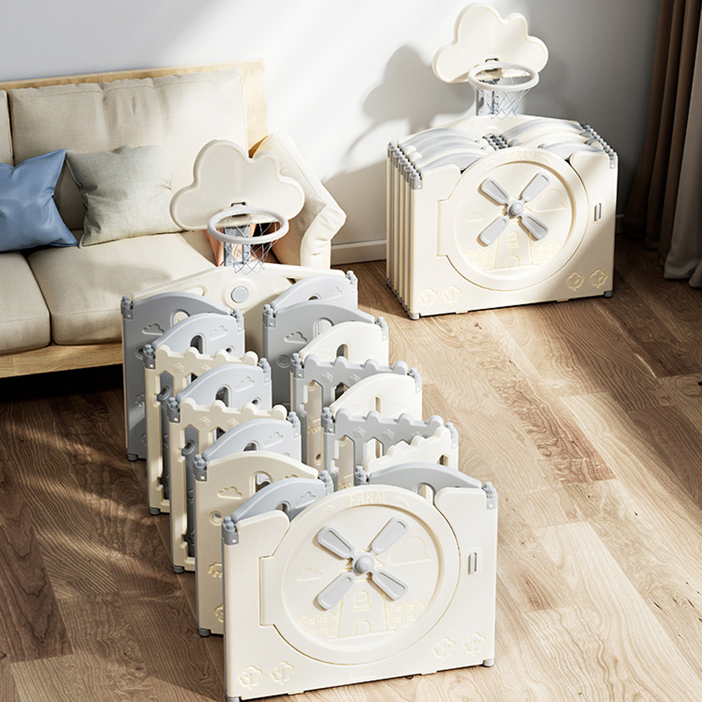 Dětská plastová ohrádka inSPORTline Bufalino 12+2 167x160x64 cm - Obrázek 3