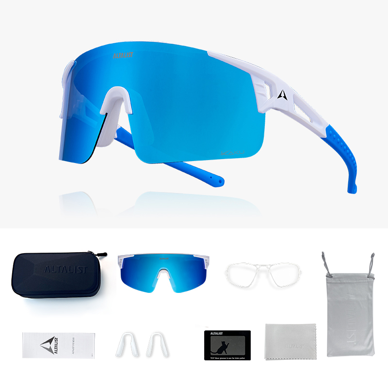 Polarizační sluneční brýle Altalist Kaku SP3 bílá s modrými skly - Obrázek 4