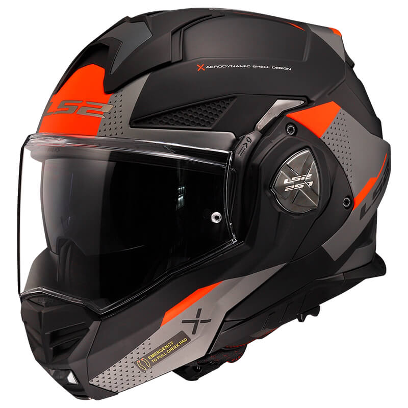 Výklopná moto přilba LS2 FF901 Advant X Oblivion Matt Black Titanium P/J XS (53-54)