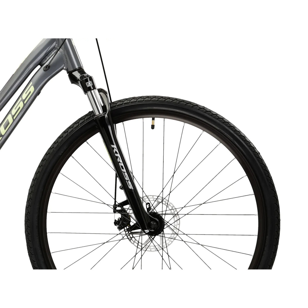 Dámské crossové kolo Kross EVADO 3.0 28" Gen 007 L (19", 168-180 cm) šedá/zelená/lesk (obrázek 6)